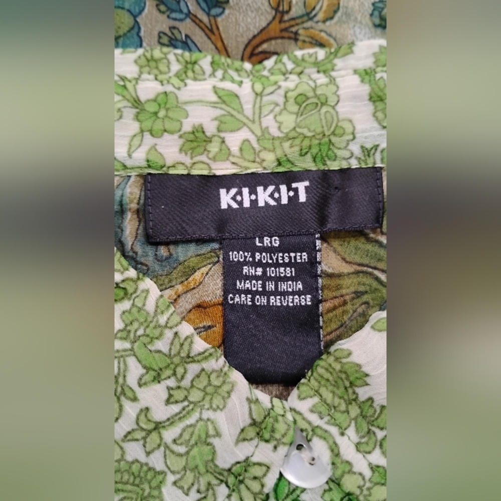 KIKIT POLY CHIFFON PATCHWORK BLOUSE - Picture 2 of 9